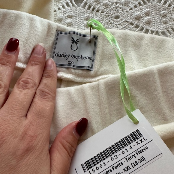 Dudley Stephens Jay Jogger Off-White XXL 18-20 new with tags - Picture 3 of 4